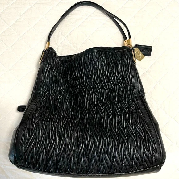 Coach 25260 Madison shoulder bag, Black - Picture 1 of 6